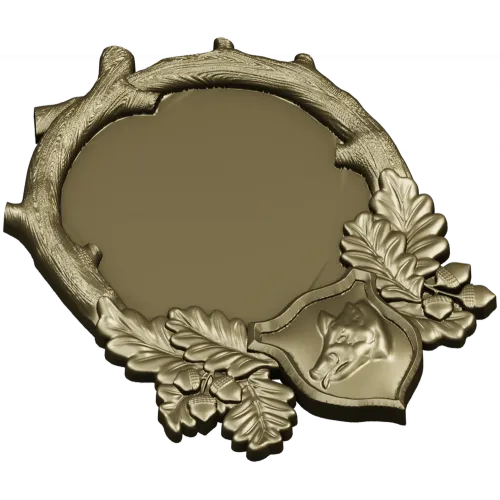 Hunting Boar Trophy Frame STL for CNC