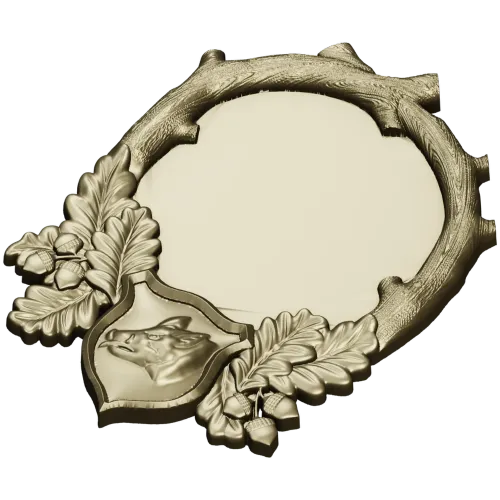 Hunting Boar Trophy Frame STL for CNC