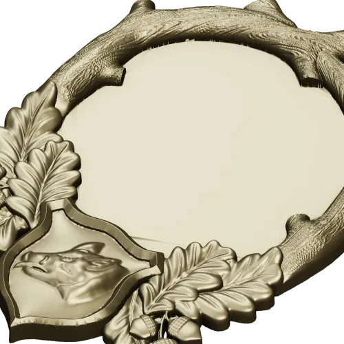 Hunting Boar Trophy Frame STL for CNC