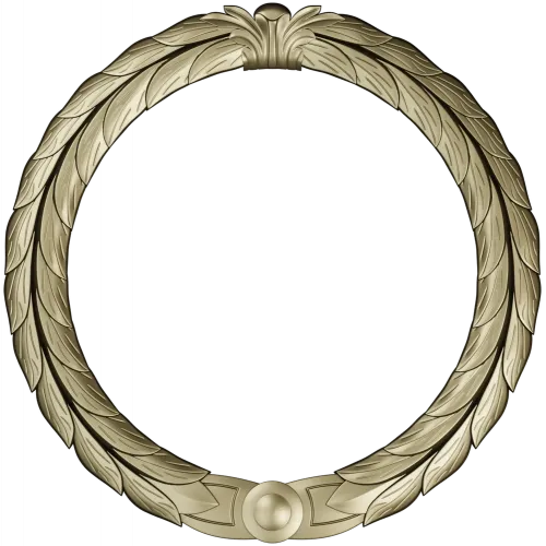 Laurel Wreath Frame STL for CNC Carving