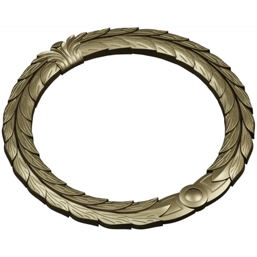 Laurel Wreath Frame STL for CNC Carving