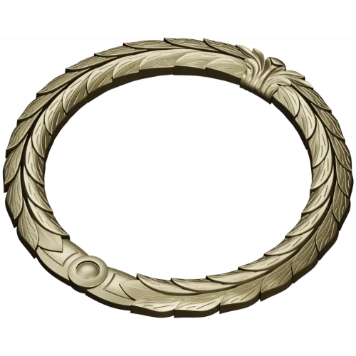 Laurel Wreath Frame STL for CNC Carving