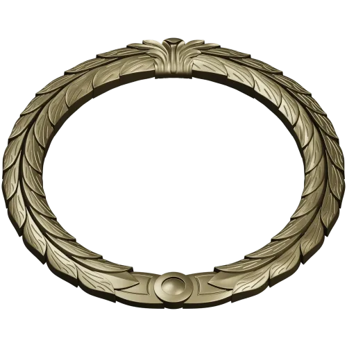 Laurel Wreath Frame STL for CNC Carving