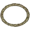 Round Floral Wreath STL 3D model for CNC milling