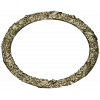 Round Floral Wreath STL 3D model for CNC milling