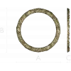 Round Floral Wreath STL 3D model for CNC milling