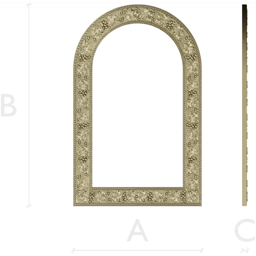 Grapevine Arched Frame STL