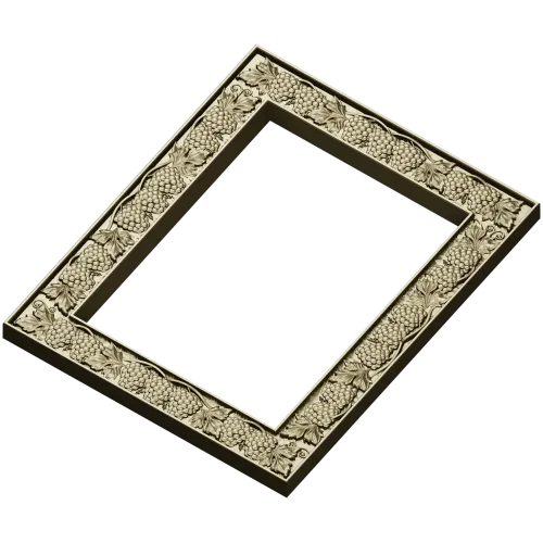 Рамка с виноградным орнаментом - 3D модель STL для ЧПУ