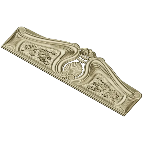 Резное изголовье в барочном стиле - STL 3D модель для ЧПУ