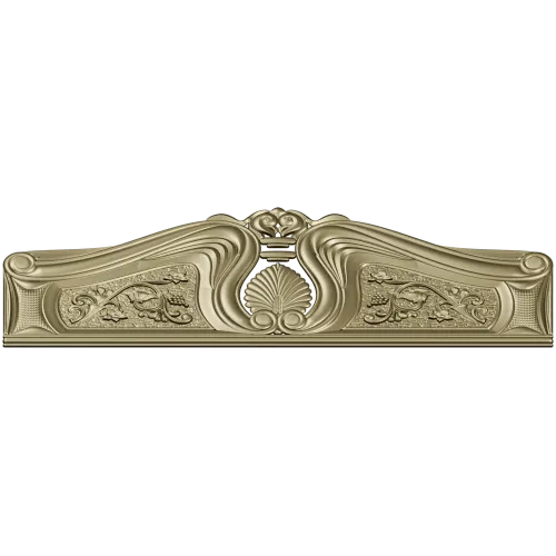 Резное изголовье в барочном стиле - STL 3D модель для ЧПУ