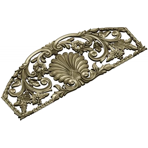 Seashell Rococo Crest - STL 3D model for CNC