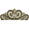 Baroque headboard crest STL 3D model for CNC carving