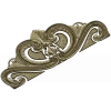 Baroque headboard crest STL 3D model for CNC carving