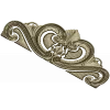 Baroque headboard crest STL 3D model for CNC carving