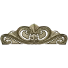 Baroque headboard crest STL 3D model for CNC carving