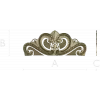 Baroque headboard crest STL 3D model for CNC carving