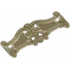 Ornate Rococo Headboard Crest - STL 3D model for CNC
