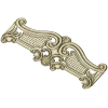Ornate Rococo Headboard Crest - STL 3D model for CNC