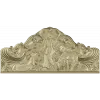 Maiden and Deer Crest - ornate STL headboard panel for CNC carving