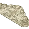 Maiden and Deer Crest - ornate STL headboard panel for CNC carving