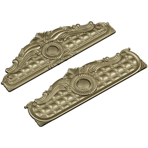 Baroque Headboard Relief STL for CNC