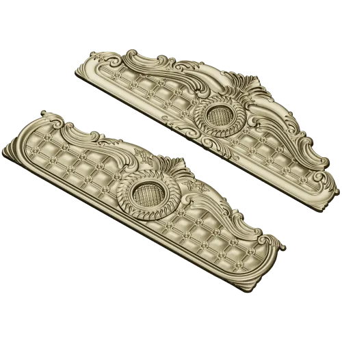 Baroque Headboard Relief STL for CNC
