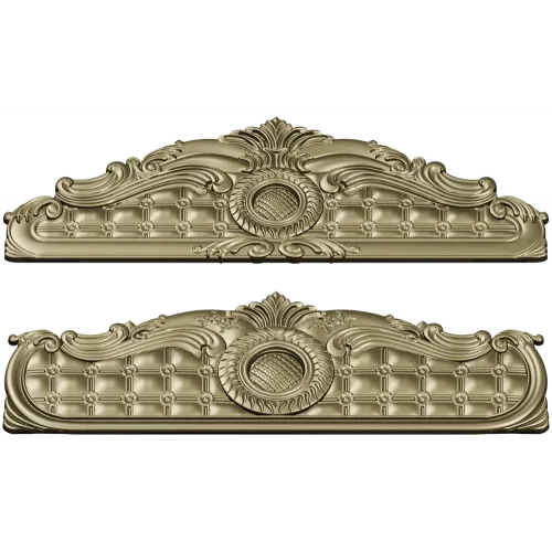 Baroque Headboard Relief STL for CNC