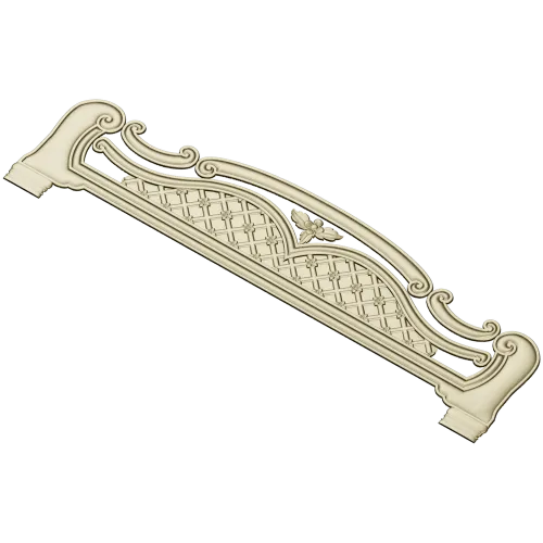 Ornate Arched Headboard STL for CNC - 3D Model for Wood Carving
