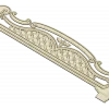 Ornate Arched Headboard STL for CNC - 3D Model for Wood Carving