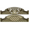 Headboard Frieze STL - Avian Cartouche & Tufted Medallion