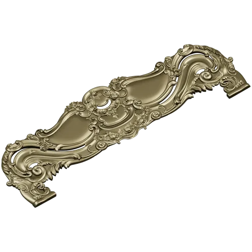 Ornate Rococo Headboard STL 3D Model for CNC