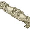 Ornate Rococo Headboard STL 3D Model for CNC