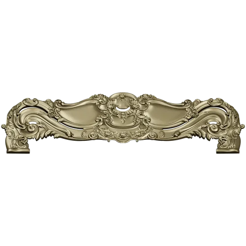 Ornate Rococo Headboard STL 3D Model for CNC