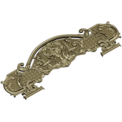 Викторианская корона - 3D модель STL для ЧПУ (спинка)