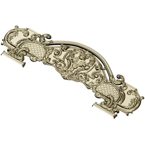 Викторианская корона - 3D модель STL для ЧПУ (спинка)