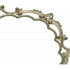 Rococo headboard crest STL for CNC