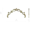 Rococo headboard crest STL for CNC