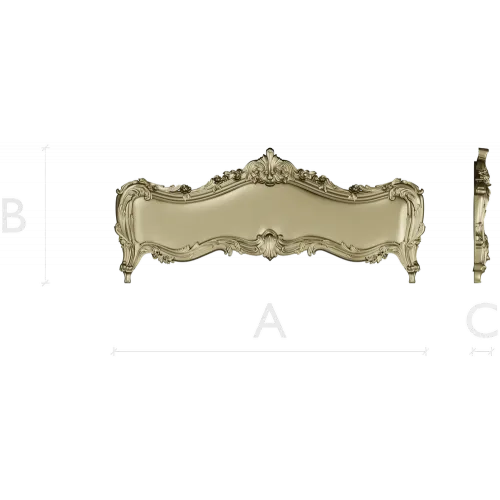 Aurelia Rococo Headboard STL