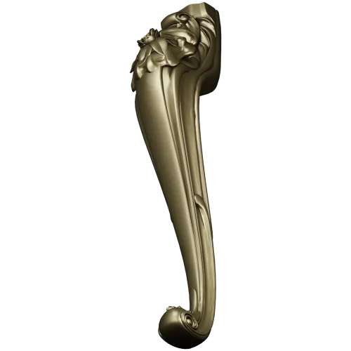 Rococo Rose Cabriole Leg STL for CNC