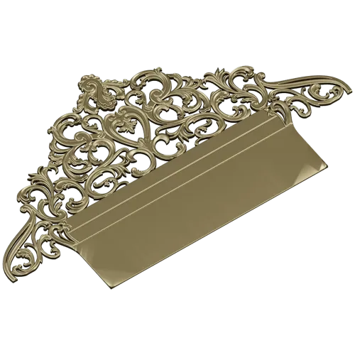 Regal Filigree Headboard Crest - STL 3D model for CNC
