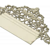 Regal Filigree Headboard Crest - STL 3D model for CNC