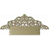 Regal Filigree Headboard Crest - STL 3D model for CNC
