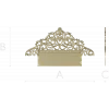 Regal Filigree Headboard Crest - STL 3D model for CNC