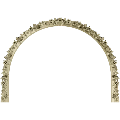 Арка Розалина - резная арочная спинка с розами (STL для ЧПУ)