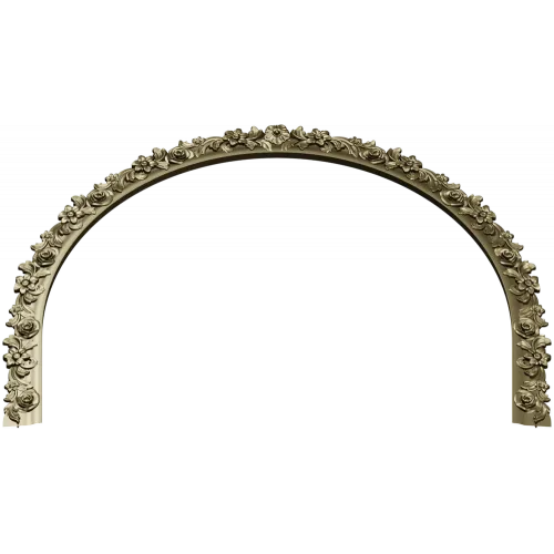 Арка Розалина - резная арочная спинка с розами (STL для ЧПУ)