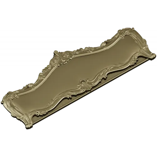 Резная спинка кровати в стиле рококо - STL 3D модель для ЧПУ