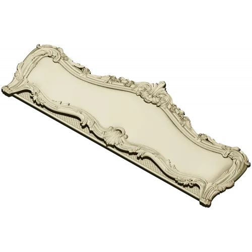 Резная спинка кровати в стиле рококо - STL 3D модель для ЧПУ