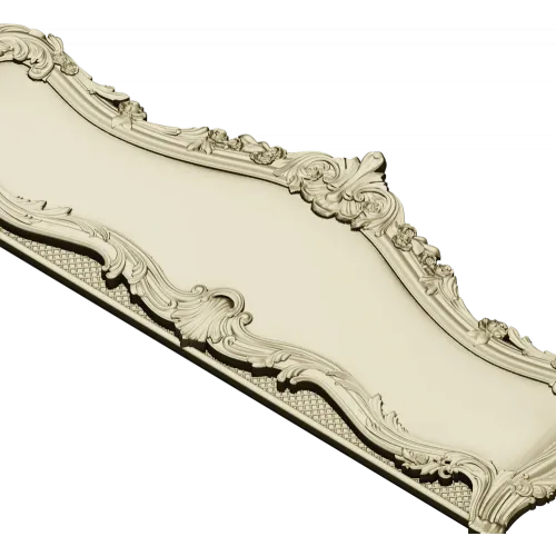 Резная спинка кровати в стиле рококо - STL 3D модель для ЧПУ