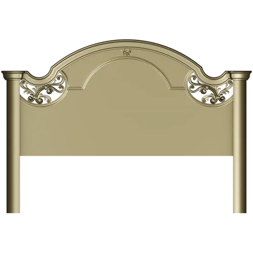Baroque Arched Headboard STL model for CNC routing