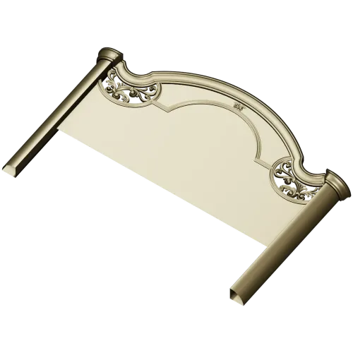 Baroque Arched Headboard STL model for CNC routing